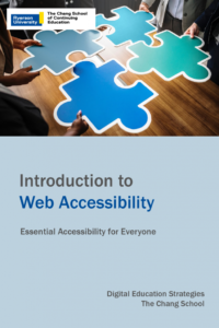 Introduction to Web Accessibility (book cover)