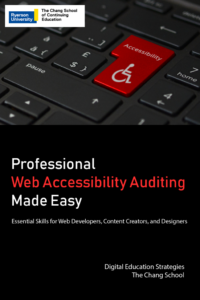 Professional Web Accessibility Auditing Made Easy (book cover)