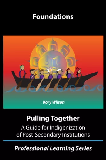 Pulling Together: Foundations Guide showing people paddling a colourful canoe