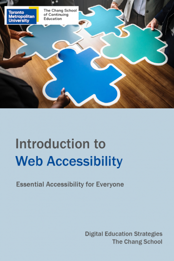 Introduction to web accessibility book cover