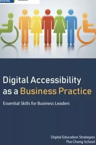 Digital Accessibility as a business practice book cover showing colourful illustrated people