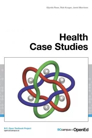 Health case studies book cover showing nucleus