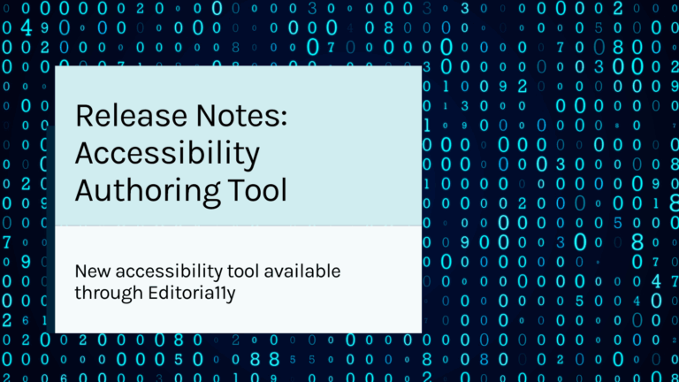 release notes for the Pressbooks Accessibility Authoring Tool